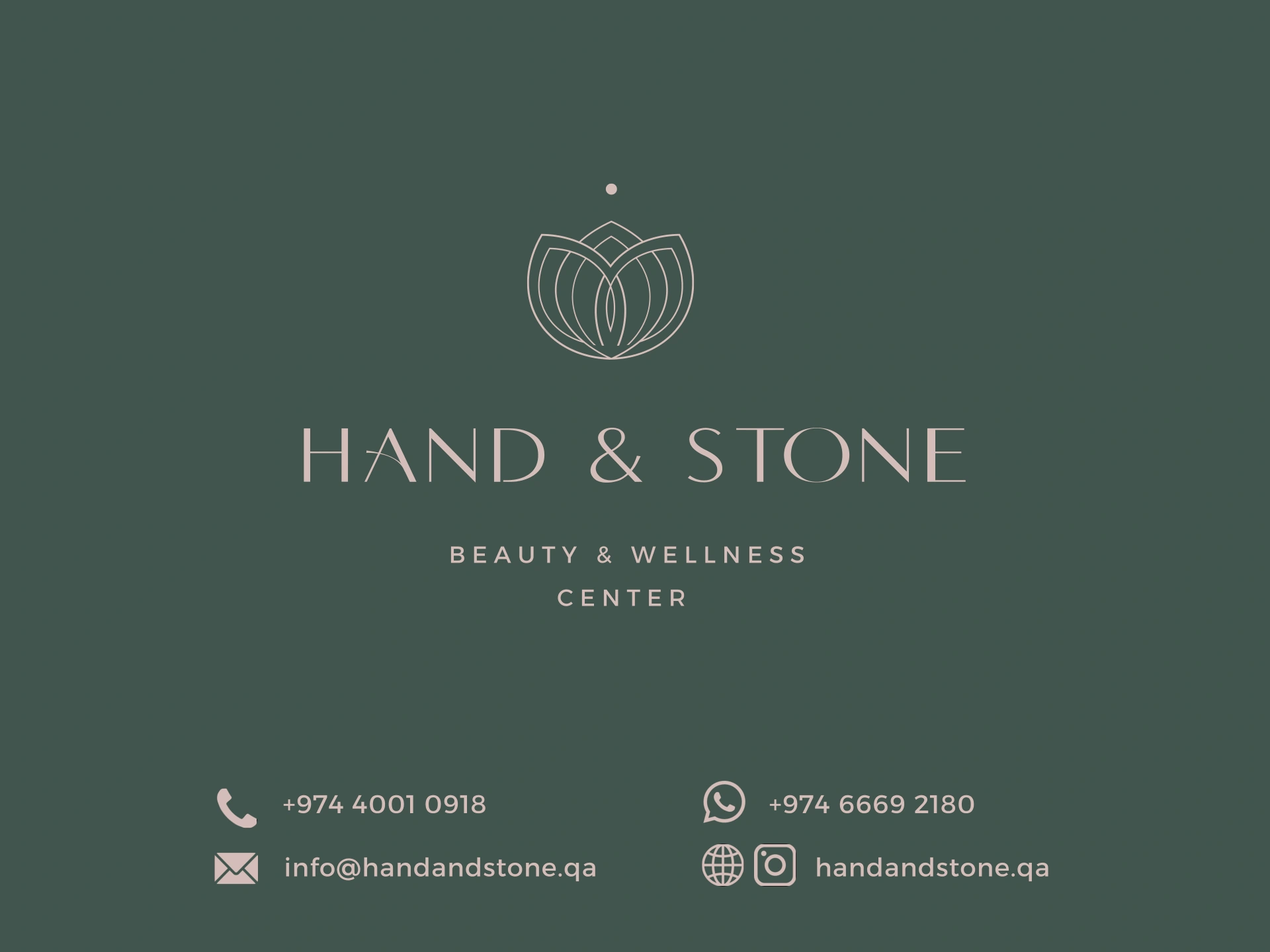 Hand & Stone menu page 13 of 13